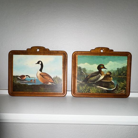 Vintage Duck Wall Plaques Set – Rustic Cabin Art – A.J. Rudisill - Picture 10 of 15